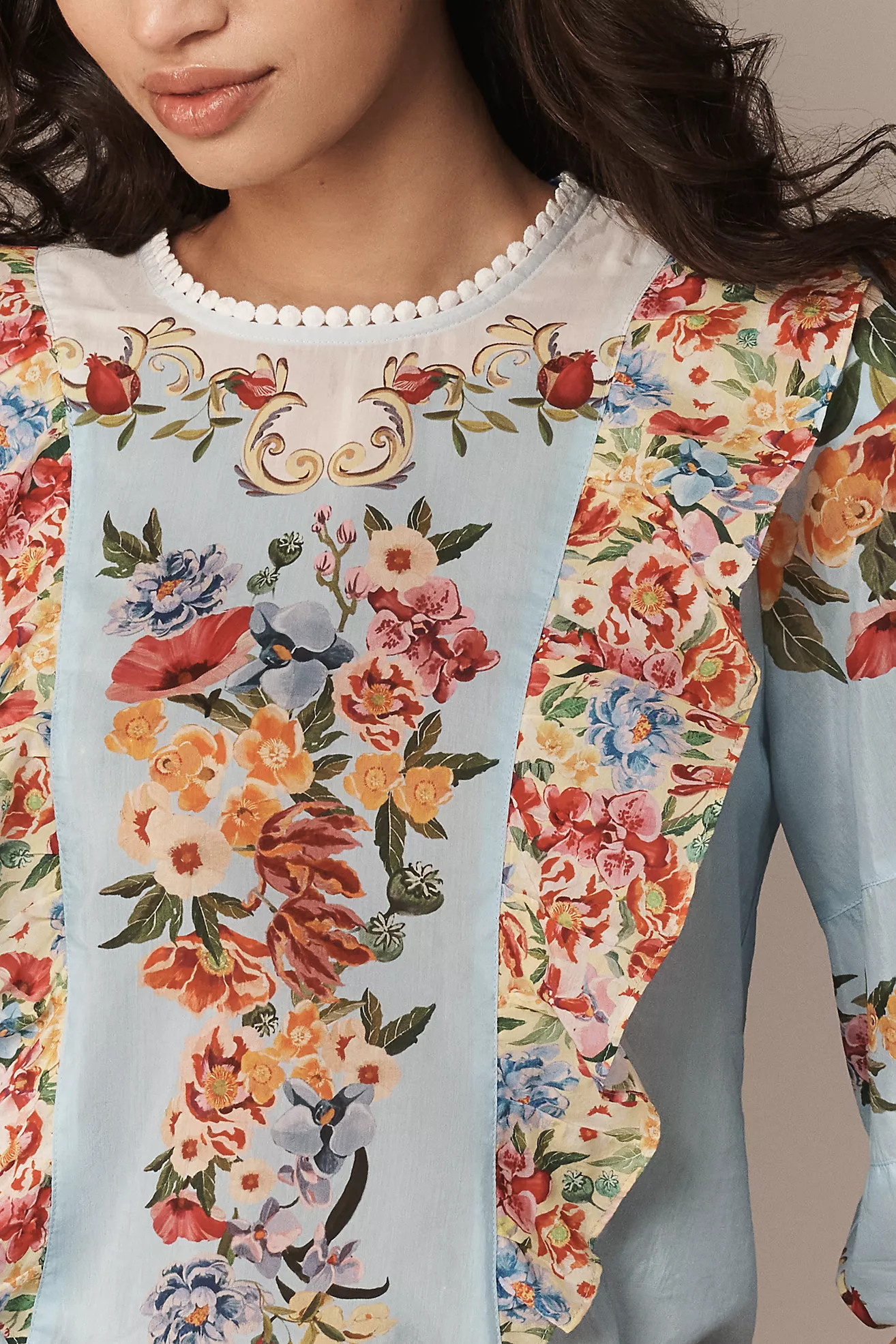 Farm Rio x Anthropologie Bubble-Sleeve Top | Anthropologie (US)