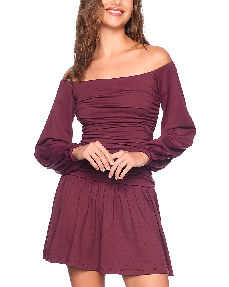 Susana Monaco Low Waist Ruched Poet Dress | Bloomingdale's (US)