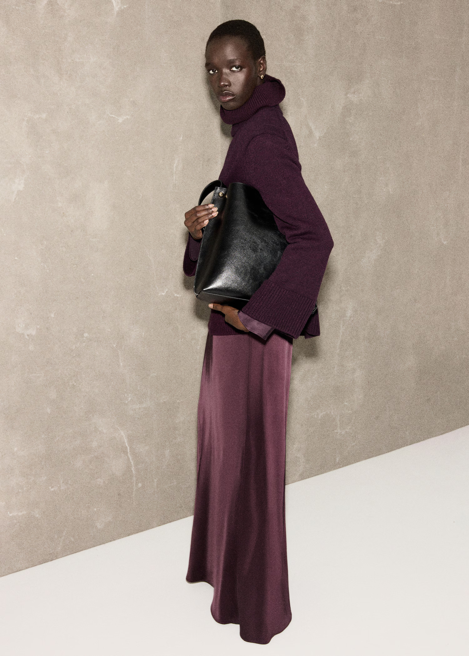 Turtleneck sweater with slits - Women | MANGO USA | Mango (US/MX/AU)