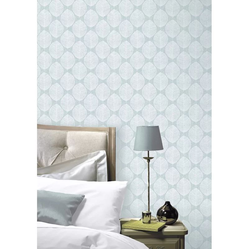 Hobgood Scandi Leaf 33" L x 20.5" W Wallpaper Panel | Wayfair Professional