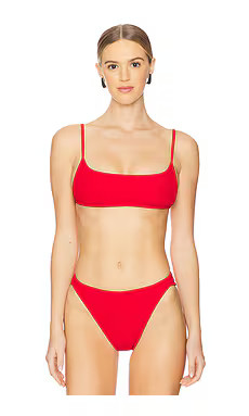 LSPACE Kourt Bikini Top in Flame from Revolve.com | Revolve Clothing (Global)