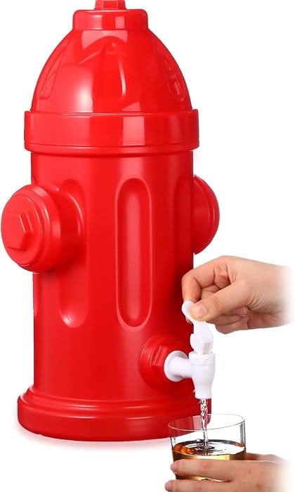 Liliful 1.5 Gallon Drink Dispenser Firefighter Racing Birthday Party Beverage Dispenser Plastic D... | Amazon (US)