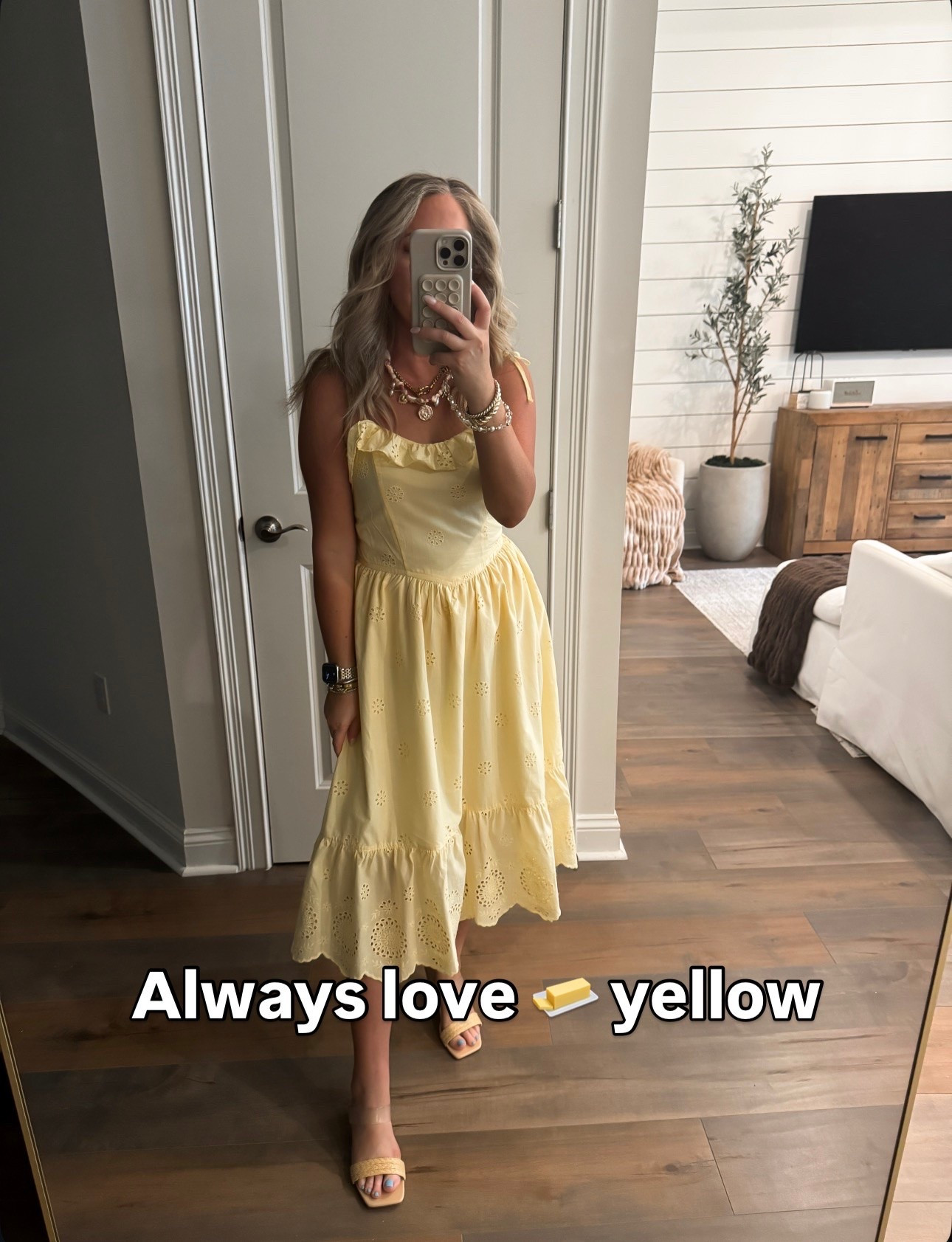 Walmart fashion Walmart finds butter yellow dress, eyelet dress, midi dress, summer dress size small

#LTKPetite #LTKOver40