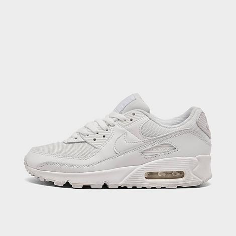 Nike Women's Air Max 90 Casual Shoes in White/White Size 8.5 Leather | Finish Line (US)