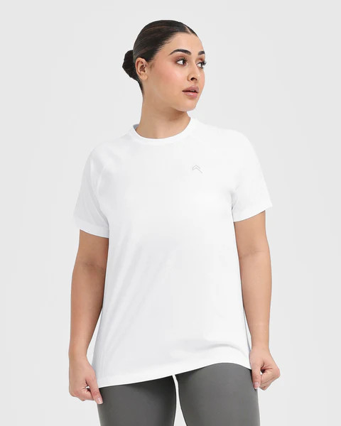 Go To Seamless Loose Top 
 White | Oner Active (UK / US)