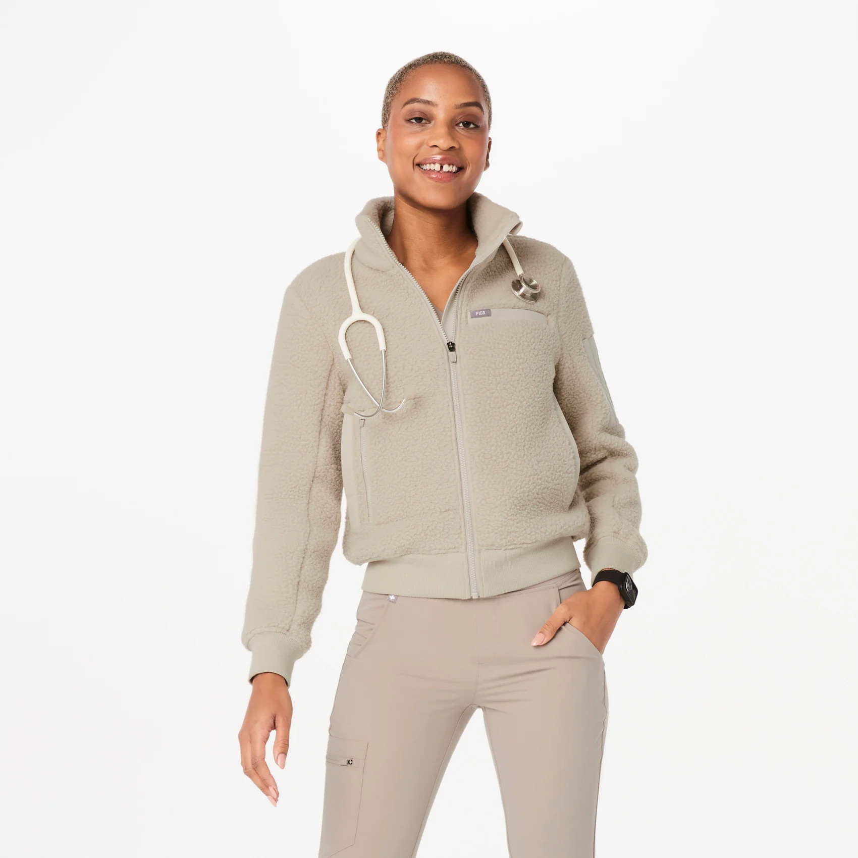 On-Shift Sherpa Bomber Jacket™ | FIGS