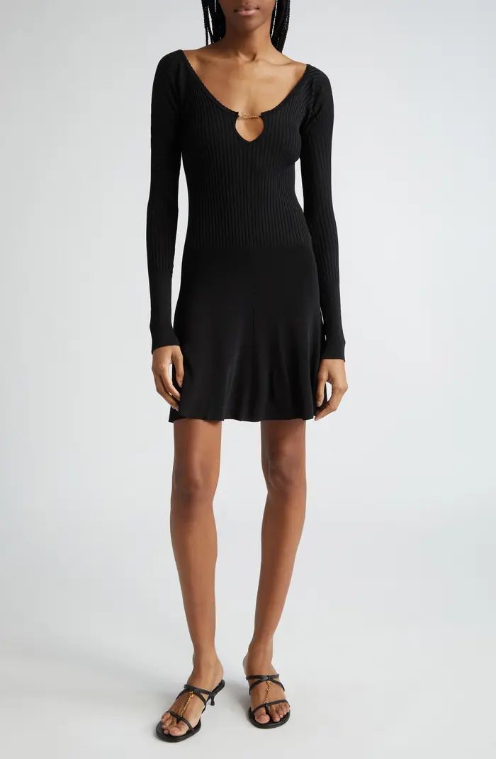 La Mini Robe Pralu Long Sleeve Sweater Dress | Nordstrom