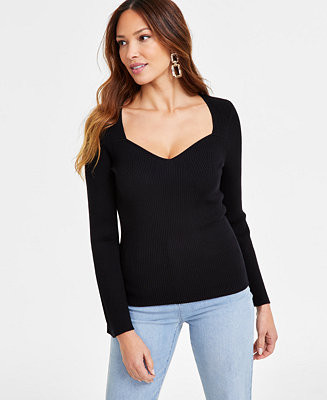 Women's Sweetheart-Neck Sweater, Exclusively at Macy's | Macy's