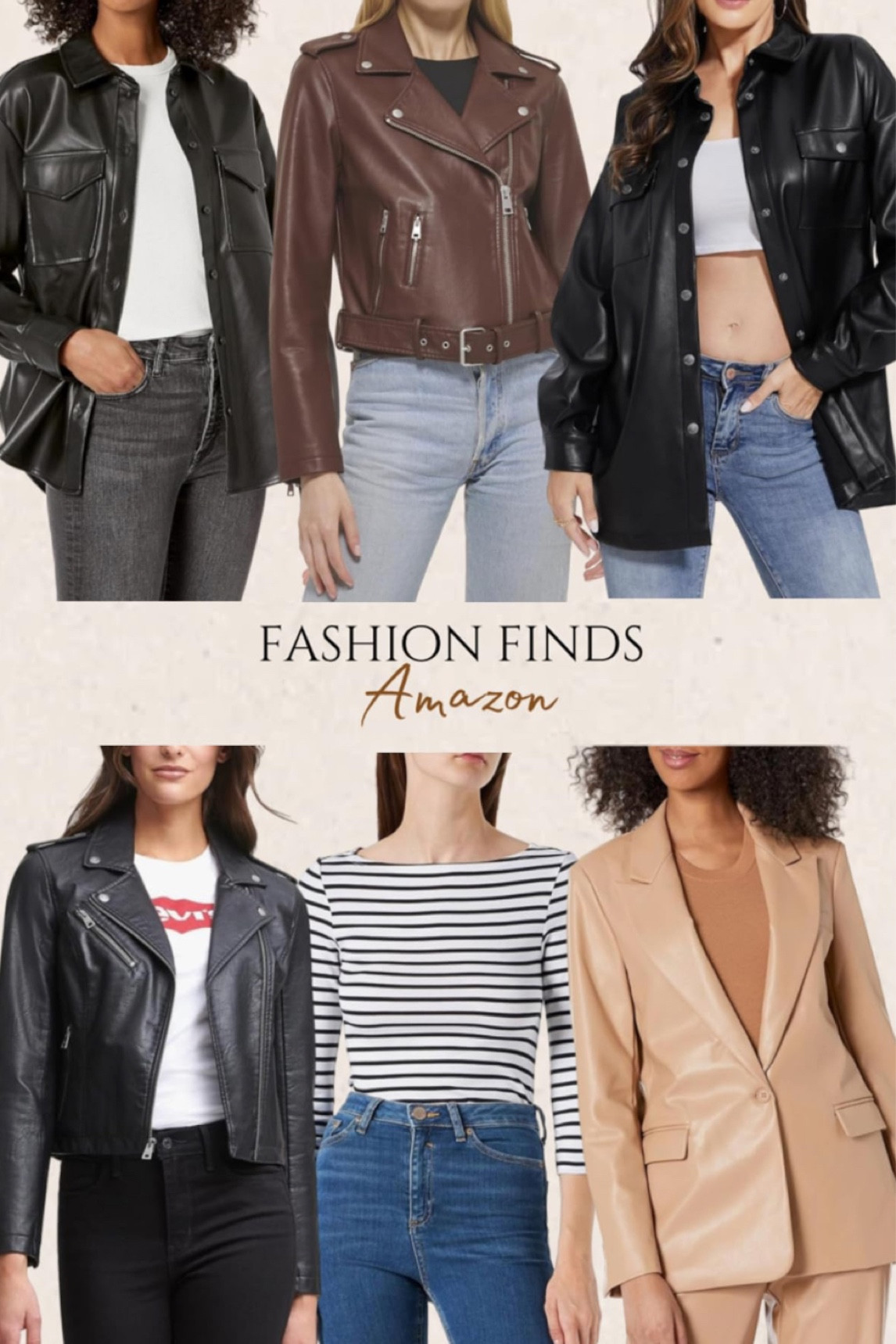 Jackets.  Basic faux leather jackets that are trending. 


M

#LTKSeasonal #LTKMidsize #LTKStyleTip