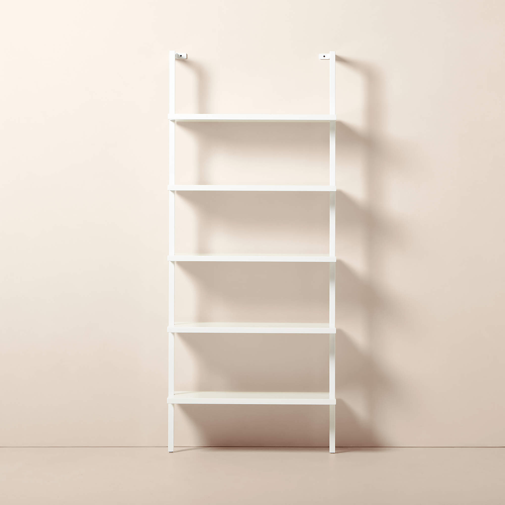Stairway 72.5" White Metal Wall Mount Bookcase + Reviews | CB2 | CB2