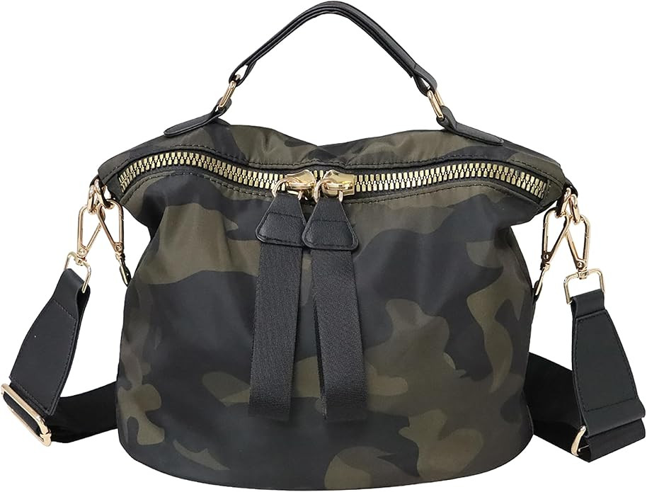 Women Nylon Handbag Anti-theft Casual Lightweight Travel Shopping Shoulder Bag Crossbody Bag | Amazon (US)