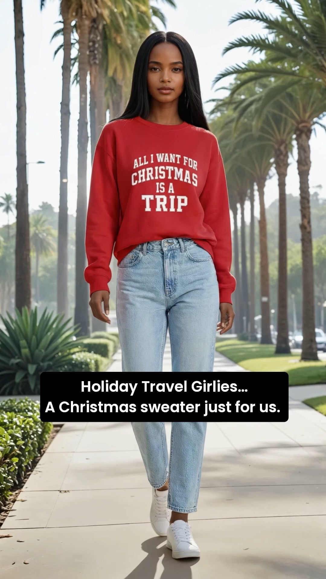 This Christmas travel sweatshirt is for the travel girlies! 
It’s a Christmas sweatshirt that’s perfect for airport outfits, holiday travel days, matching travel looks, and gifting. And it’s unisex! 

 Cozy, soft, and designed for travel lovers who want a trip more than a present.
Shop it directly below! ♥️


 Keywords: holiday sweatshirt, travel outfit, Christmas gift for travelers, airport outfit, cozy winter outfit

#LTKHoliday #LTKGiftGuide #LTKFindsUnder50