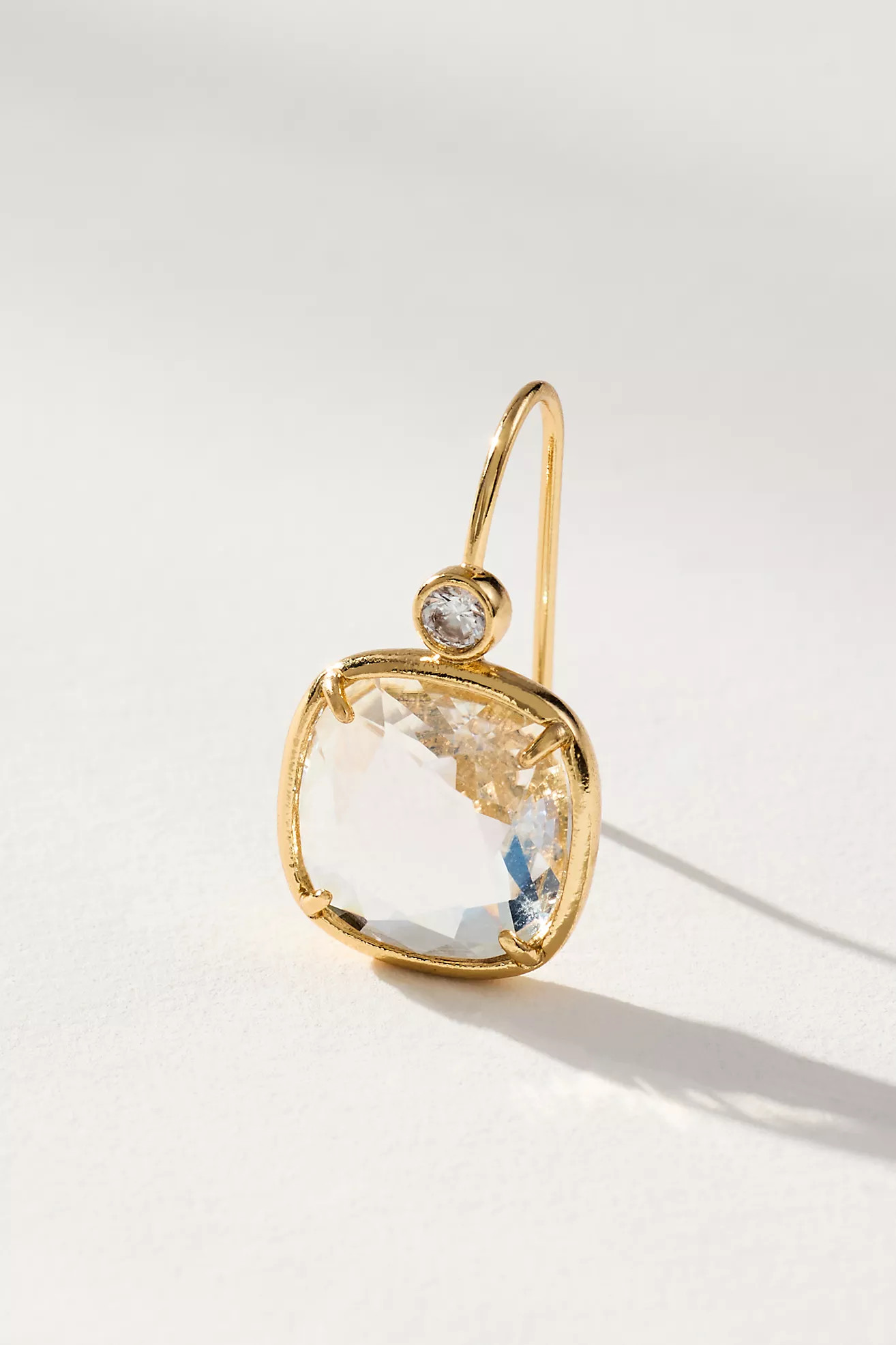 Faceted Stone Drop Earrings | Anthropologie (US)
