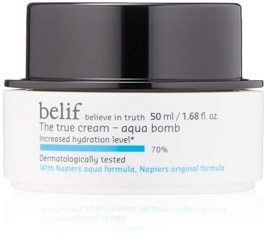 Amazon.com: belif The True Cream Aqua Bomb | Rich yet Weightless Face Moisturizer for Combination... | Amazon (US)