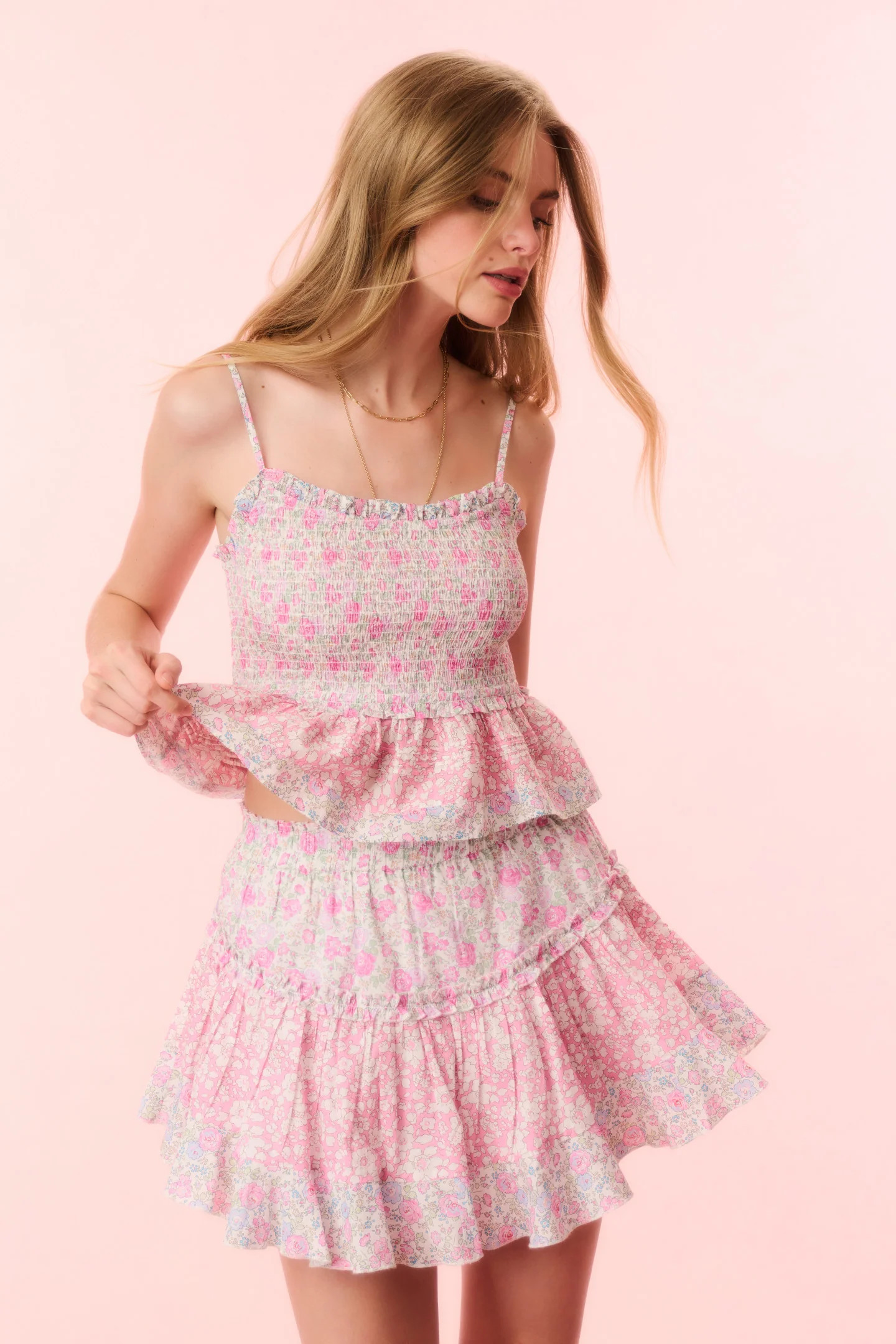 Bardon Liberty Fabric Mini Skirt | LoveShackFancy