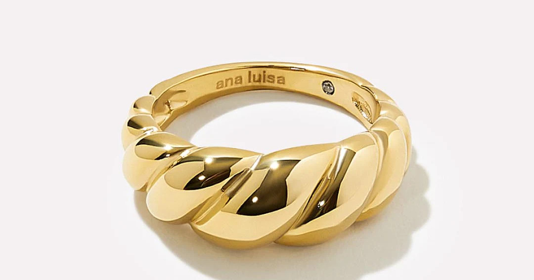 Gold Twist Ring - Rope Bold | Ana Luisa
