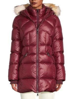 Ares Faux Fur Trim Hooded Puffer Jacket | Saks Fifth Avenue OFF 5TH (Pmt risk)