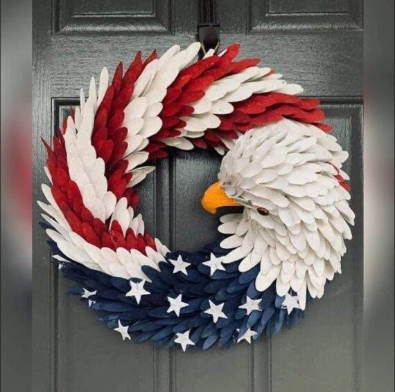American Eagle Wreath4th of July Decor Patriotic Eagle | Etsy | Etsy (US)