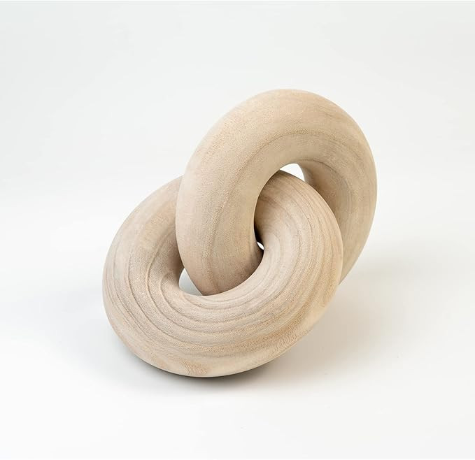 Lvfaismeg Wood Knot Decor-Wood Chain Link Decor,Coffee Table Decor,Book Shelf Decor Accents,Woode... | Amazon (US)