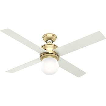 Hunter 52 inch Indoor Ceiling Fan with LED Light - Ceiling Fan for Bedroom, Living Room, or Kitch... | Amazon (US)
