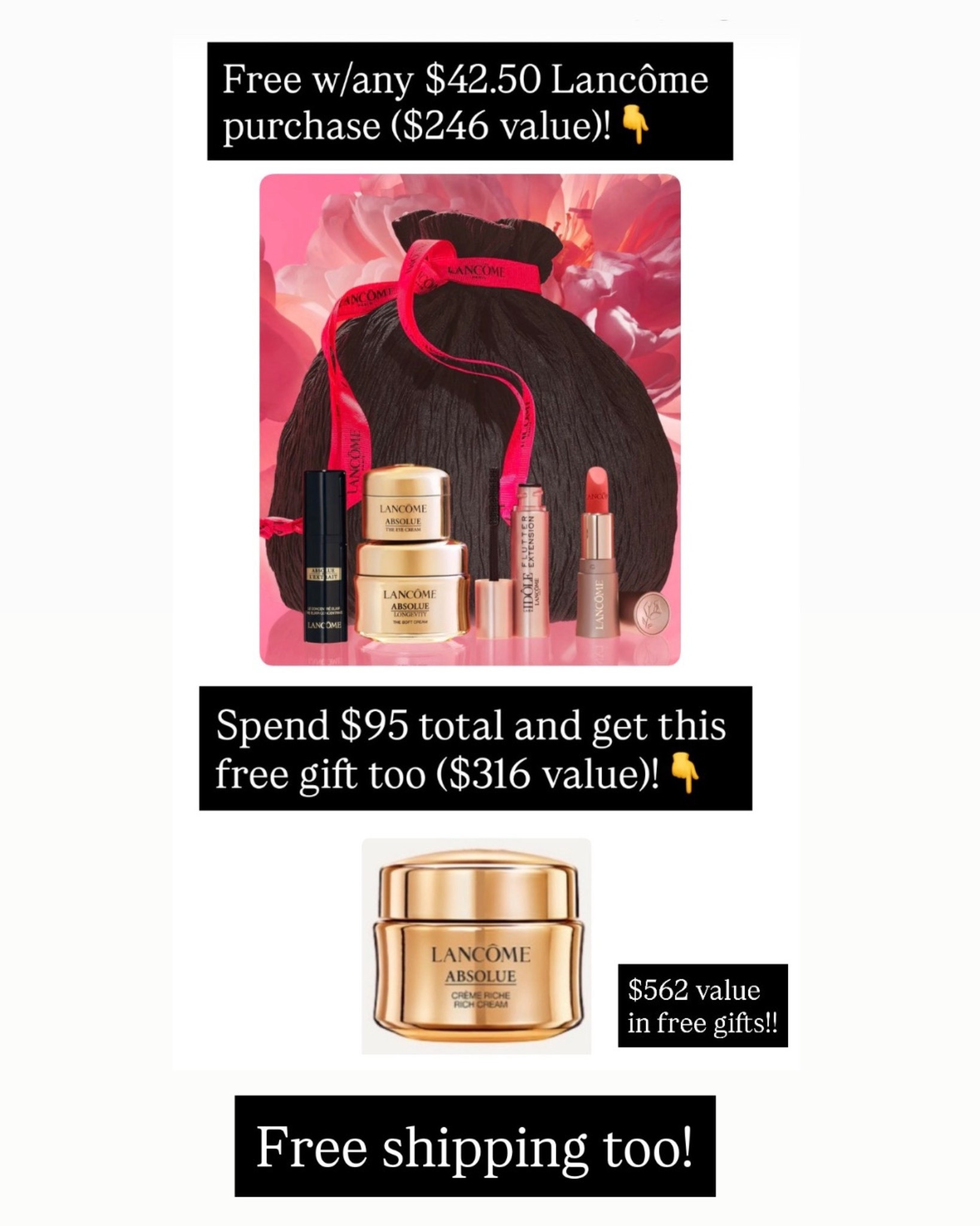 All options linked here! Up to $562 in free gifts!

#LTKSpringSale #LTKSeasonal #LTKBeauty