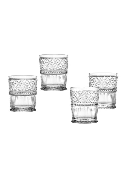 Claro Set of 4 Double Old Fashioned Glasses | Belk