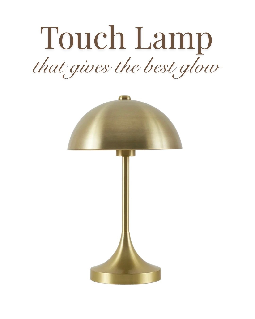 The prettiest touch lamp! It gives the best glow 🤍 It immediately caught my eye and it’s under $50 🤩

Comes in 2 colors ✨

#LTKSaleAlert #LTKU #LTKHome