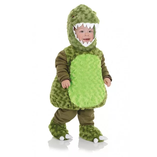 Underwraps Costumes Belly Babies T-Rex Green Dinosaur Toddler Costume | Target