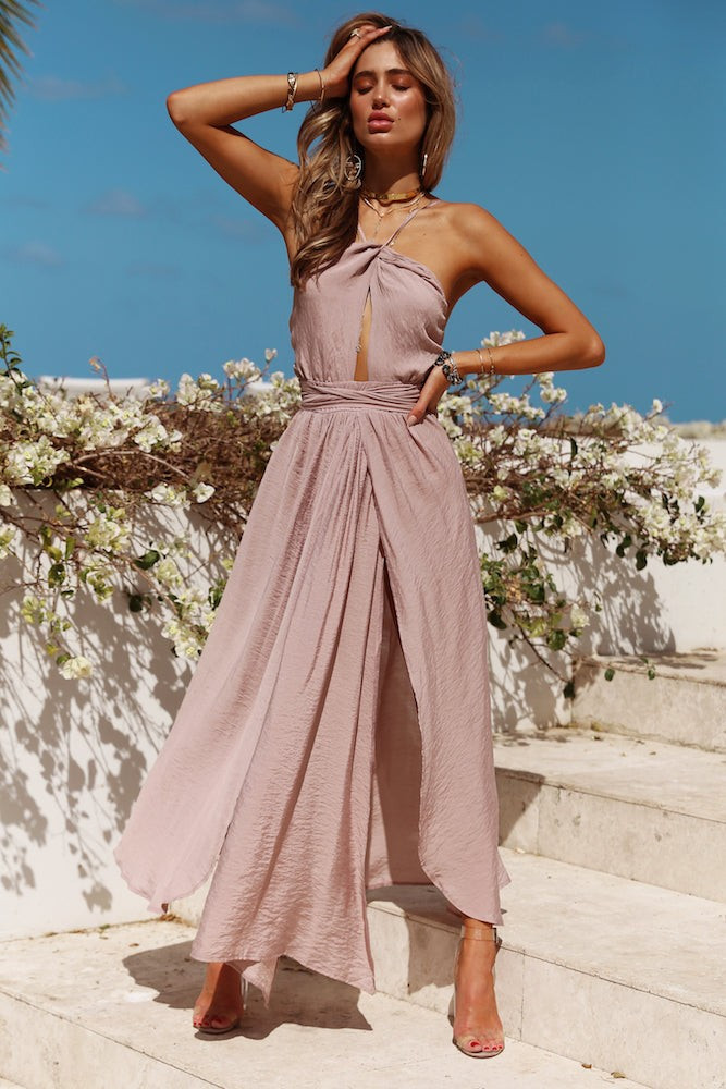 Stop Motion Maxi Dress Mocha | Hello Molly (AU)