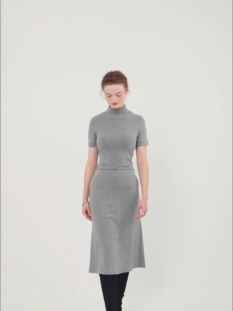 Soft Thermal Pull-On Midi Skirt | OGLmove