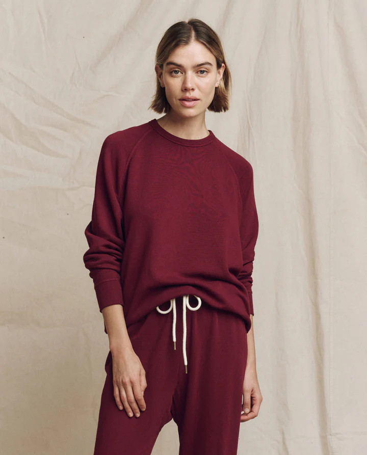 The College Sweatshirt. Solid -- True White | THE GREAT.