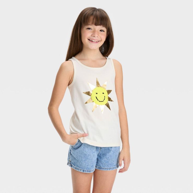 Girls' Flip Sequin Tank Top - Cat & Jack™ | Target