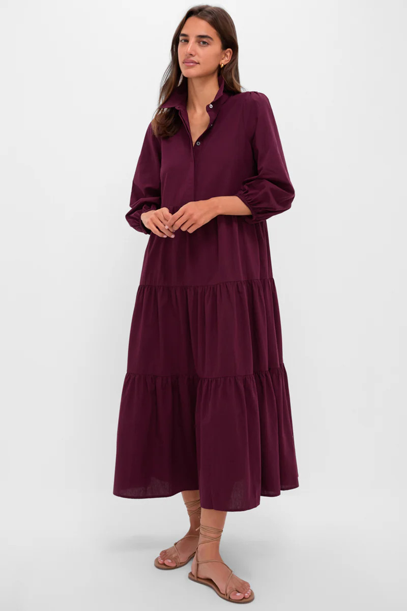 Winetasting Cotton Mabel Maxi Dress | Tuckernuck (US)