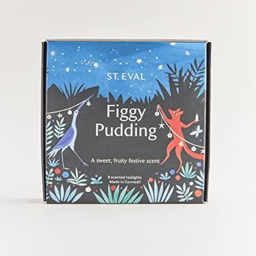 St Eval Christmas Figgy Pudding Tealights - Soy Wax - Pack of 9 - Home Decor & Office - Gift - Sw... | Amazon (UK)