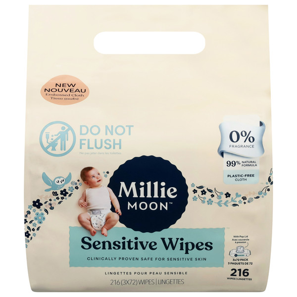 Millie Moon Sensitive Wipes | Instacart