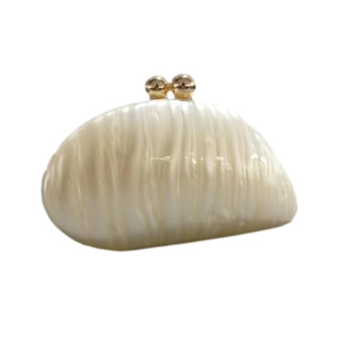 Usoway Acrylic Luxury Marble Evening Bag Clutch Purses For Women Suitable For Party Cocktail Prom Wedding (White) | Amazon (US)