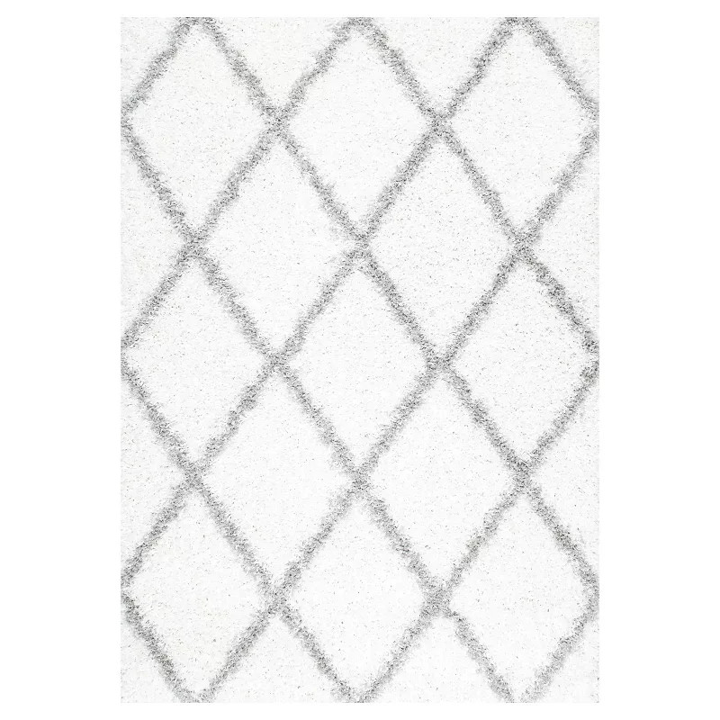 Shanna Shaggy White Rug - nuLOOM | Target