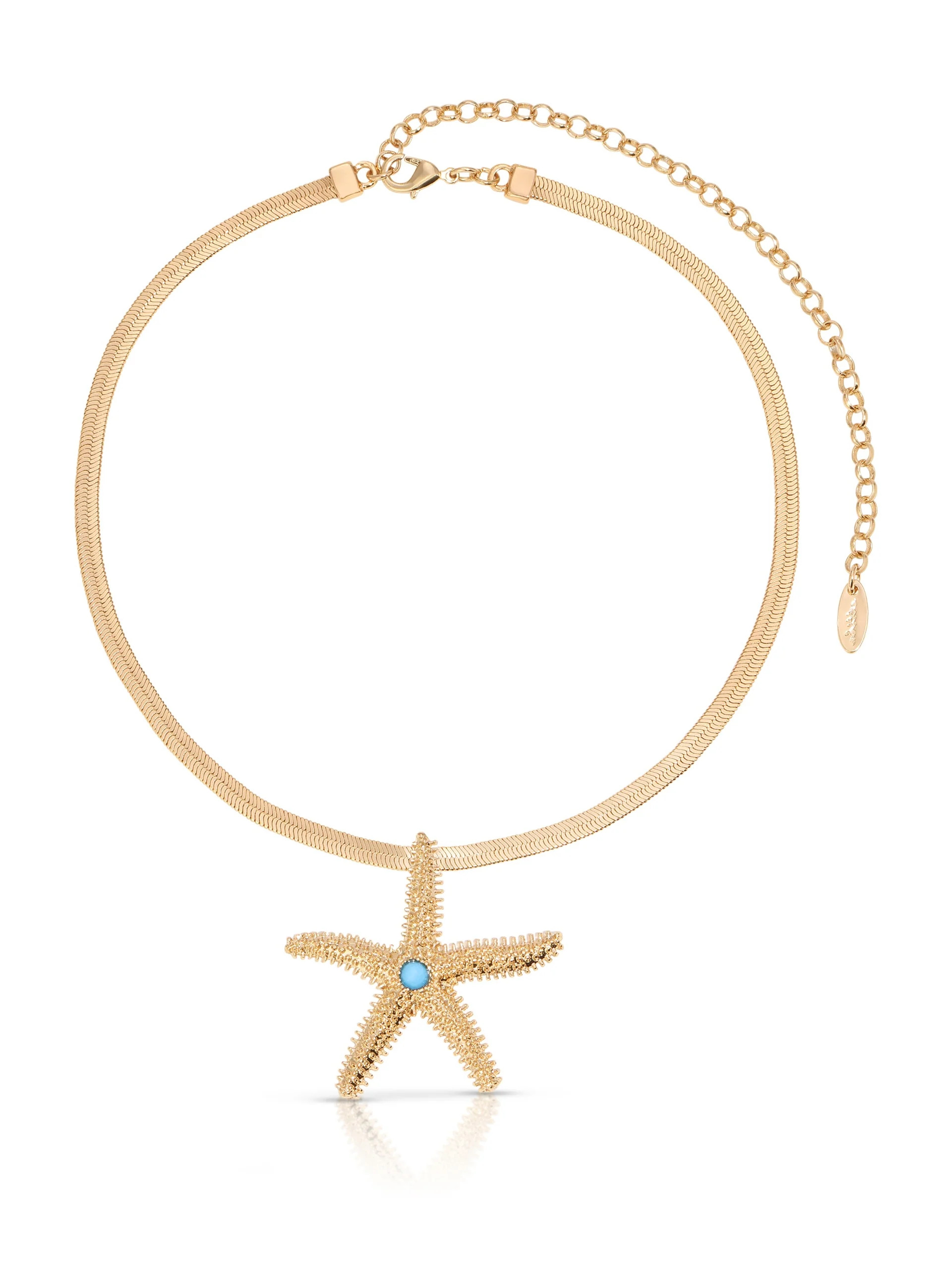 Mermaid Cove Starfish Pendant Necklace | Ettika