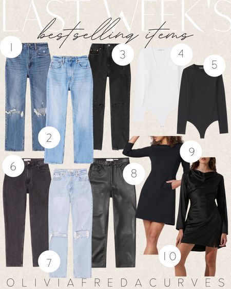 Bestsellers - denim - black dress - leather pants - curvy girl - midsize 

#LTKcurves #LTKSeasonal #LTKstyletip