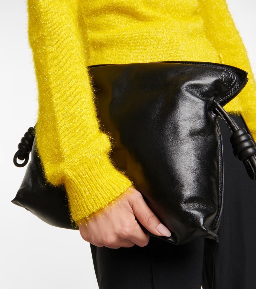 Flamenco Puffer leather clutch | Mytheresa (US/CA)