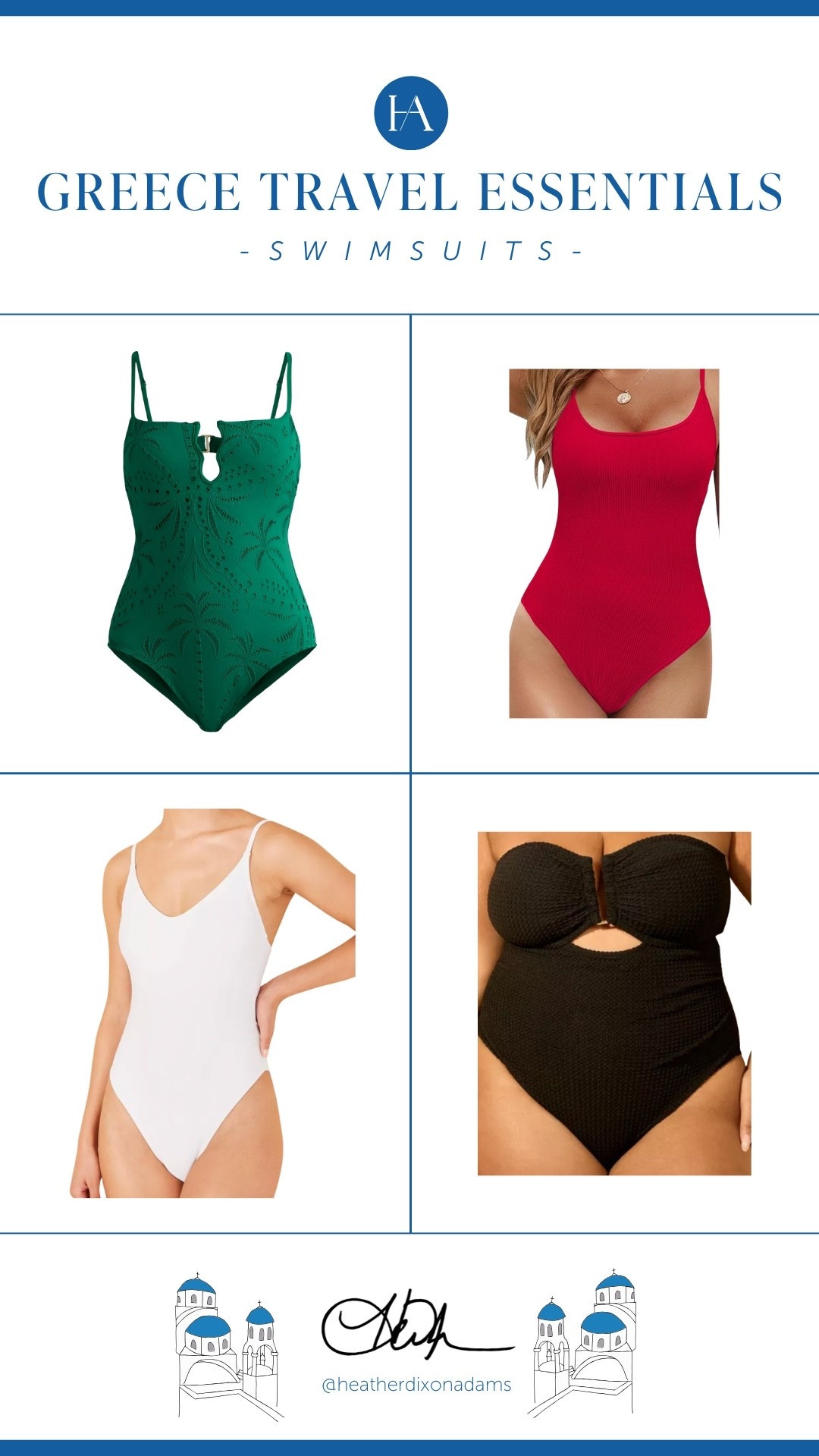 Beach days and boat rides called for easy, flattering swimsuits. These are the ones I lived in!