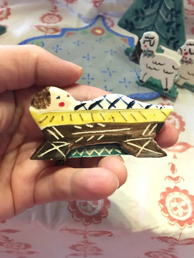 Nativity Set Handmade Ceramic Creche Animals Visit the | Etsy | Etsy (US)