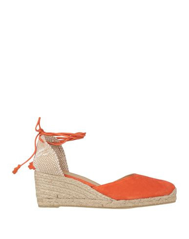 Castañer Woman Espadrilles Orange Size 7.5 Leather | YOOX (US)