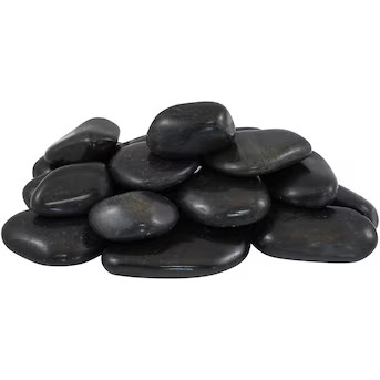 Rain Forest Black Super Polished Pebbles 2-3-in 30lbs - Landscaping Rock - Helps Soil Retain Mois... | Lowe's