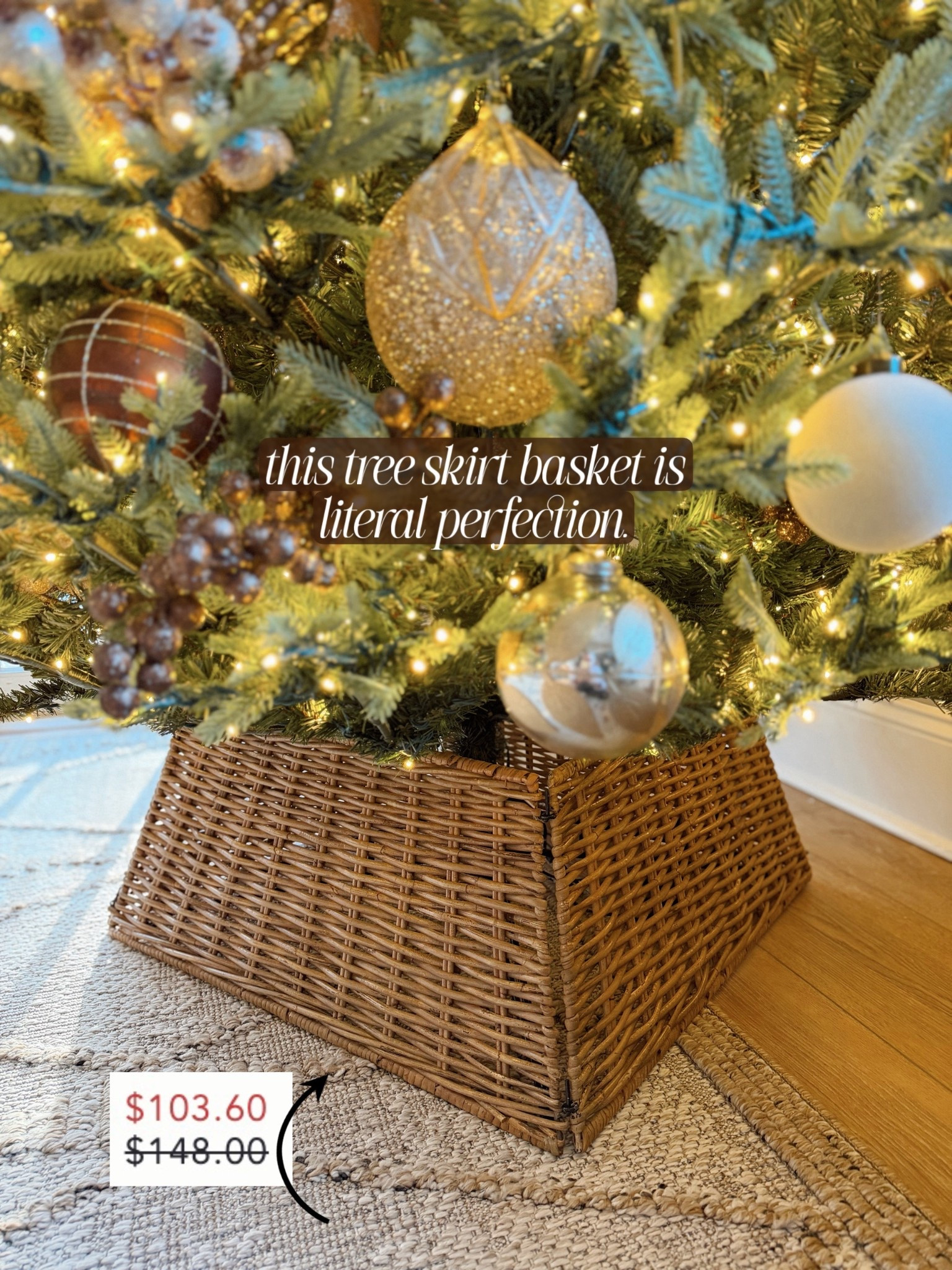 Just got this in and I’ve been WAITING / trying to find the perfect tree skirt for our main tree & it’s literally perfect!!! Also 30% off right now 🤎🧺🎄

Looks like it’s sitting in a basket perfectly 🥹

Anthropologie sale / terrain / home decor / holidays / Holley Gabrielle 

#LTKHome #LTKHoliday #LTKCyberWeek