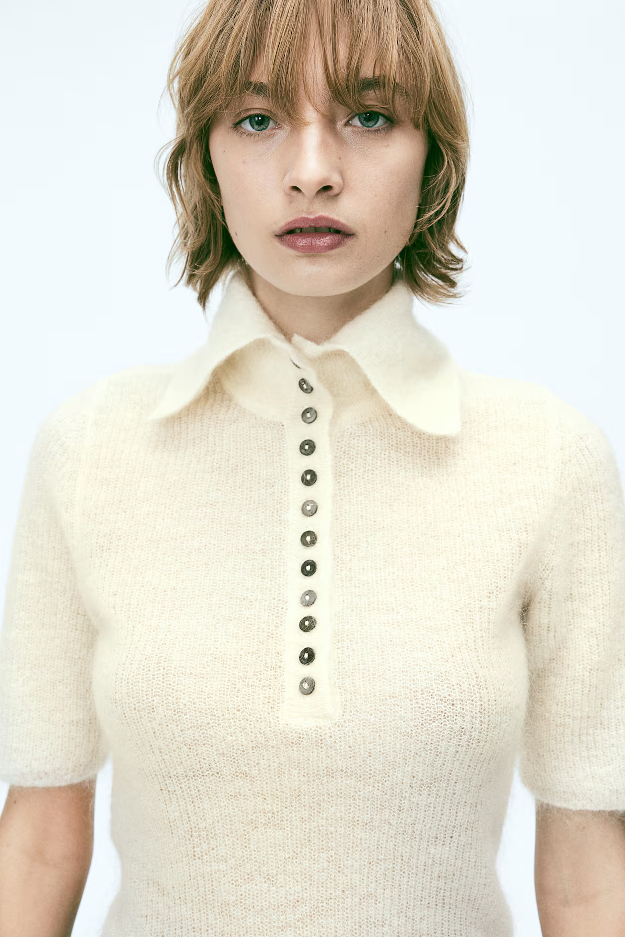 Mohair-blend collared top | H&M (UK, MY, IN, SG, PH, TW, HK)