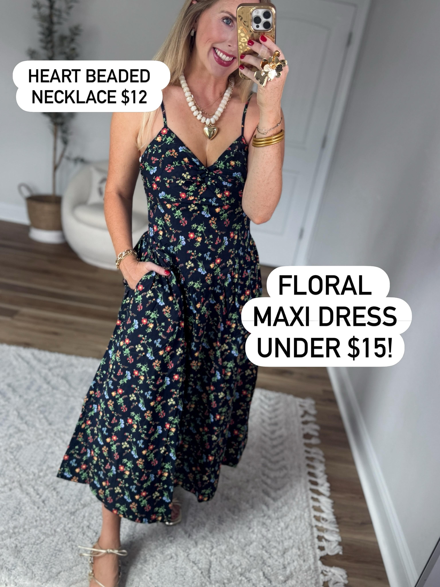 This floral midi dress is on major sale!

#LTKSaleAlert