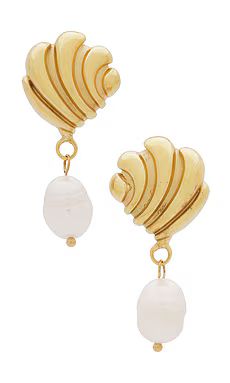 Epifene Swirl Pearl Earring in Gold from Revolve.com | Revolve Clothing (Global)