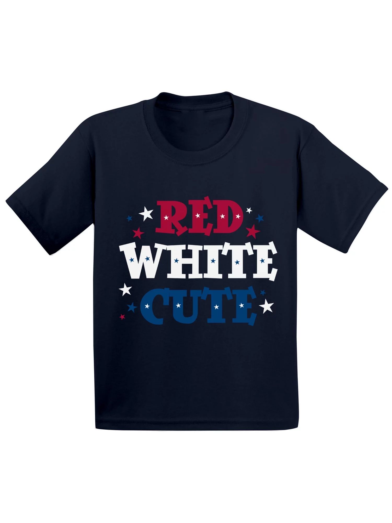 Awkward Styles Red White & Cute Toddler Shirt Cute 4th of July Shirts for Kids American Girl Amer... | Walmart (US)