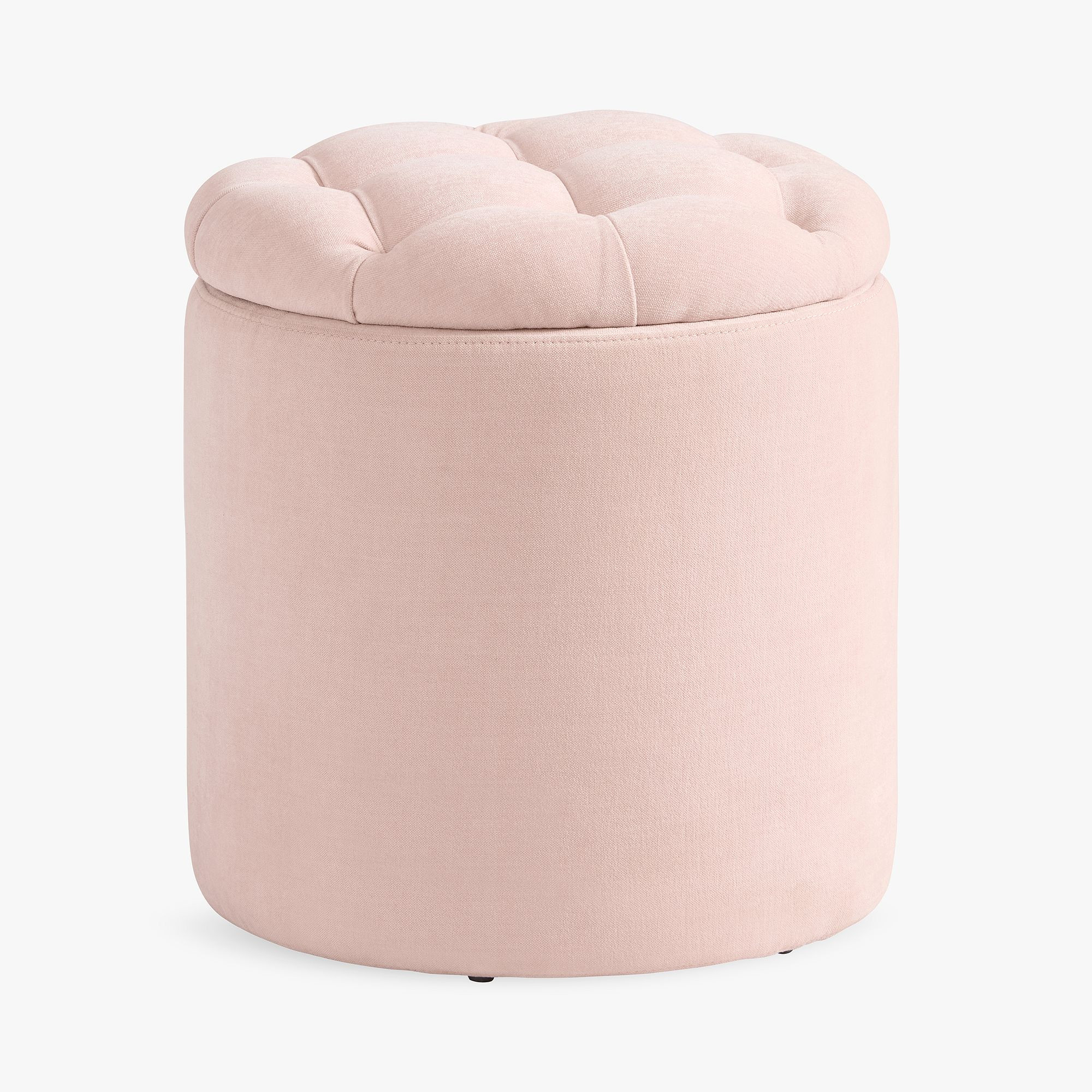 Tufted Round Storage Ottoman | Pottery Barn Teen